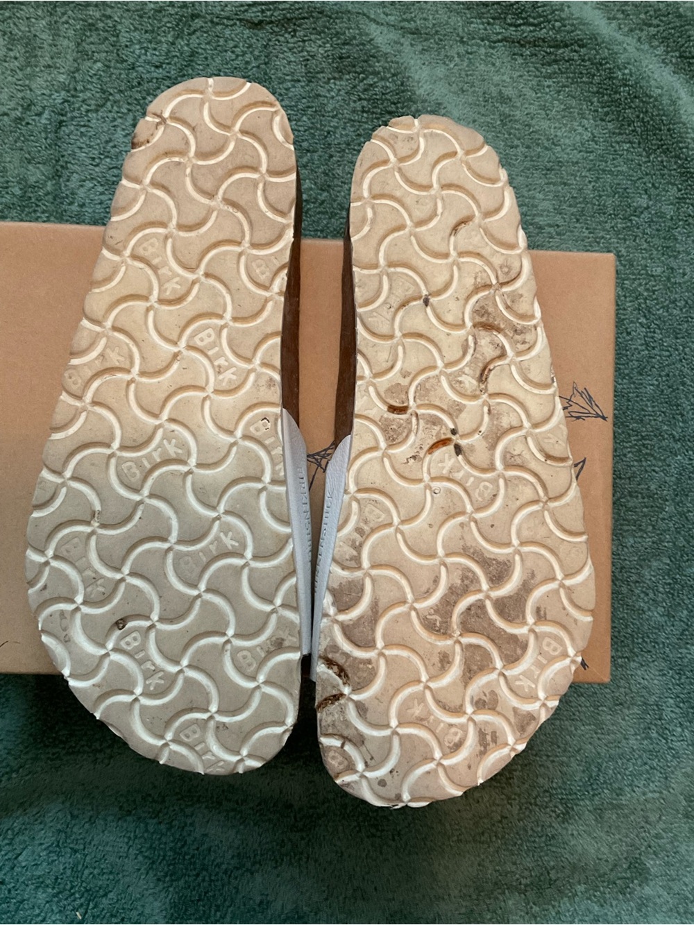 White Birkenstock Double-Buckle Sandals for Women - Picture 4 of 5